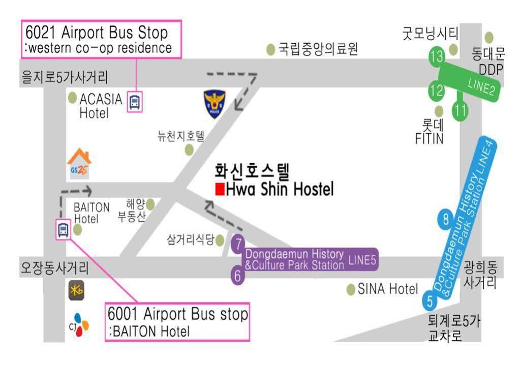 Dongdaemun Hwashin Hostel Seul Exterior foto